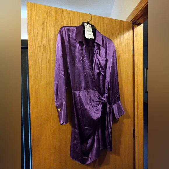 purple silk zara dress Zara | Dresses | Zara Veluminous Purple Dress